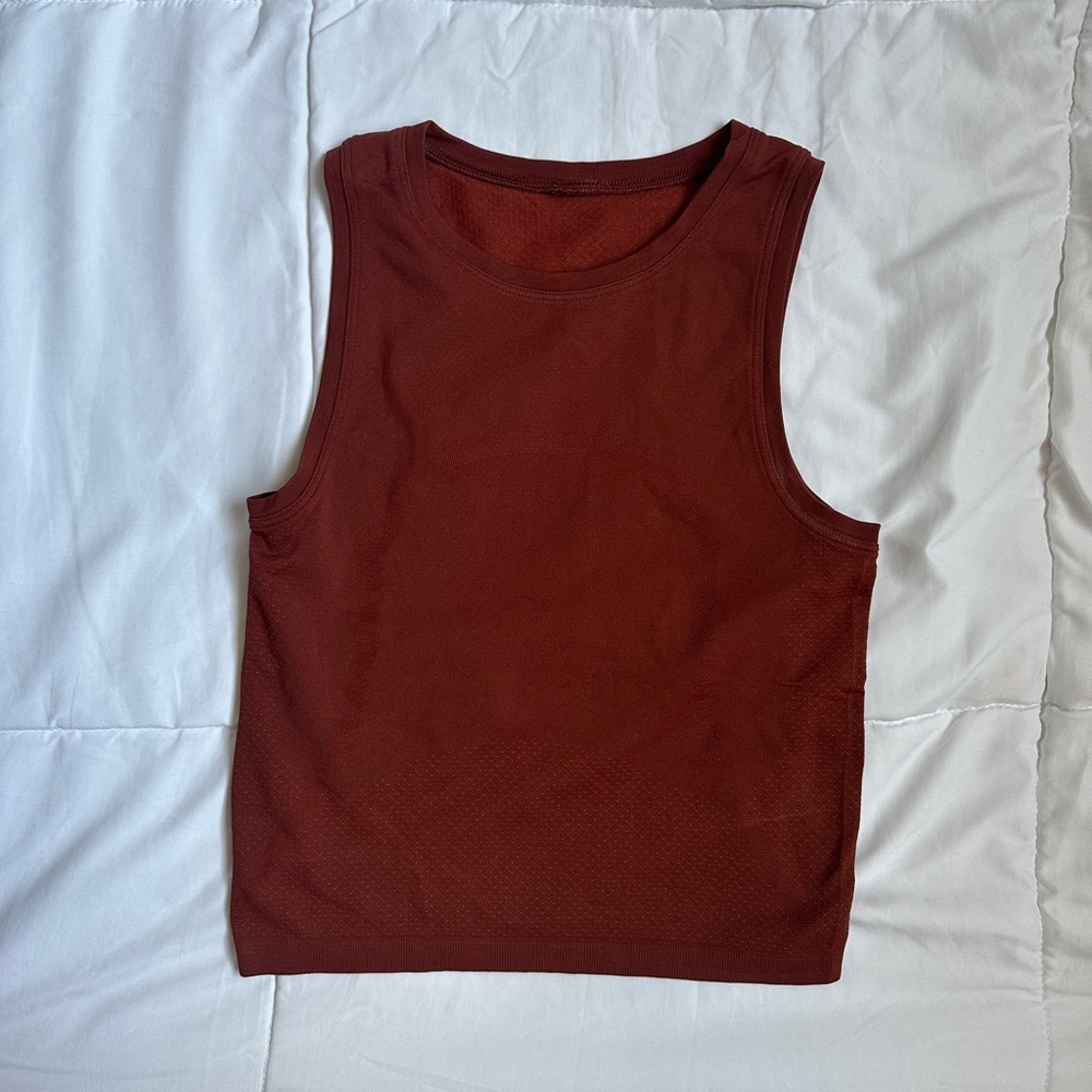 Lululemon Athletica Maroon Sleeveless Tank Top